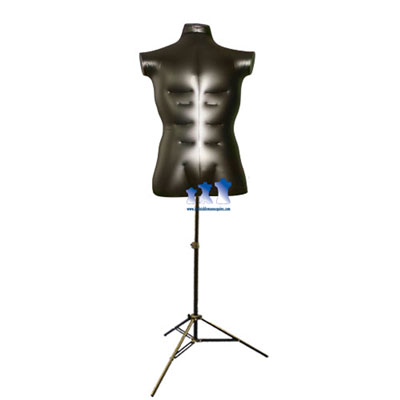 Inflatable Male Torso, Large with MS12 Stand, B...